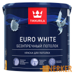 Евро Уайт краска для потолка Euro White Tikkurila